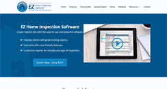 Desktop Screenshot of ezhomeinspectionsoftware.com